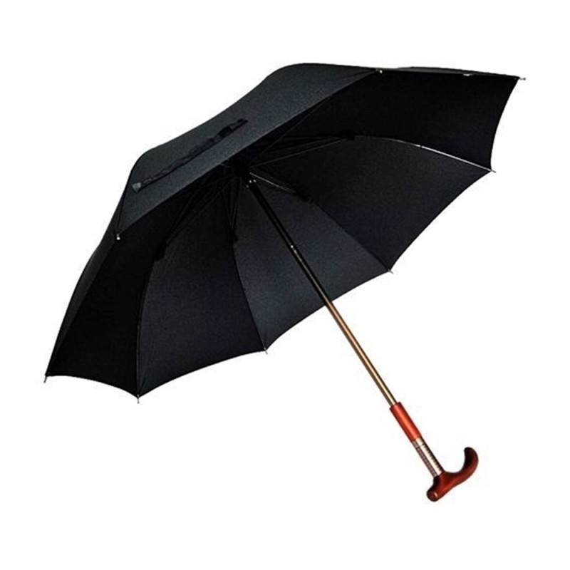 otwarty parasol z laską do podpierania