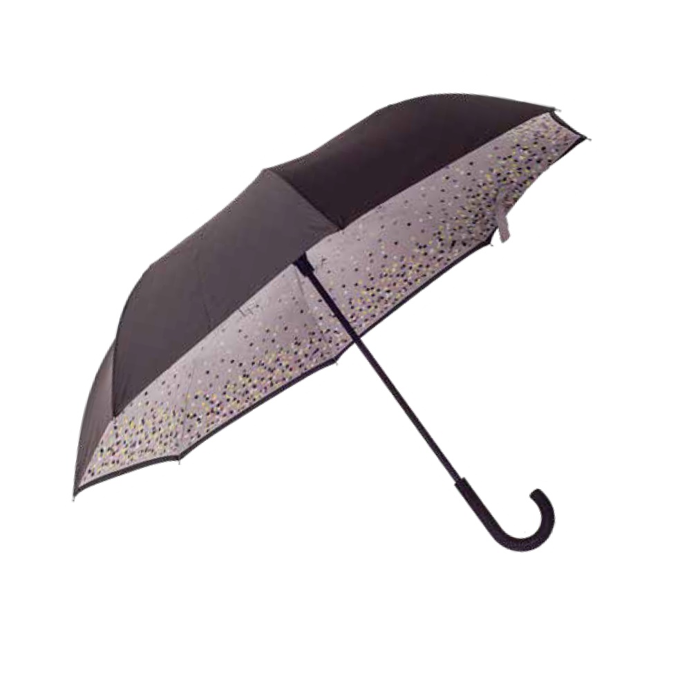 otwarty parasol Vice Versa Neyrat Autun wzór szary/ czarny confetti 80O